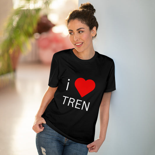 I Love Tren T-shirt - White Letters